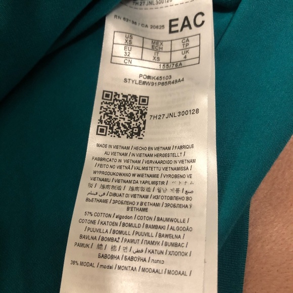 Guess Celina Crop Top Miami Nights Green XS - Picture 4 of 6